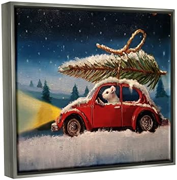 Ступел Индустрии Глувчето Возење Низ Снег Зимски Празник Дрво, Дизајн Од Лусија Хефернан