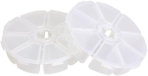 СИТЕ во еден 3 парчиња Тркалезна Проѕирна Пластична Кутија За Складирање Контејнери За Прикажување На Мушка
