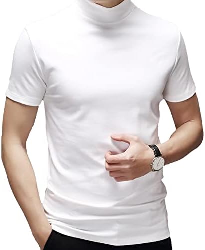 Обични тенок тенок на мажите на Јизииф Основни врвови на лесни кратки ракави Термички под -подмачкувани маички маички со територии