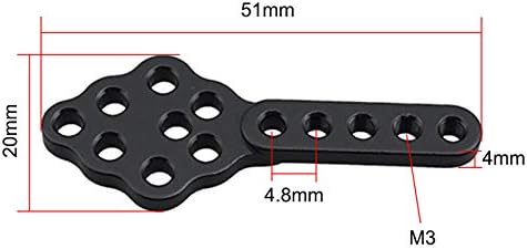 AMOGOT 4PCS METAL CNC RC ABSORBER ABTORBER MONT Прилагодете го аголот на висината за аксијалниот SCX10 90046 D90 D110 SCX10III RC