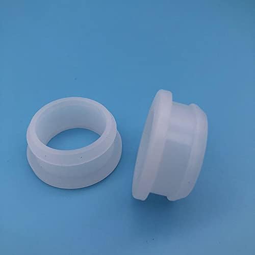 10 парчиња 2мм-30мм Транспарентна силиконска гума од гума за гармедски приклучоци за кабелски жици за заштита од грмушка-, боја: транспарентен)