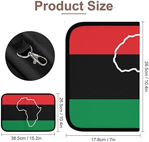 Афроамерикански знамиња двострана организатор на алатки држач за џеб мултифункционална крпа преклопна преносна алатка торба поштенска зип околу