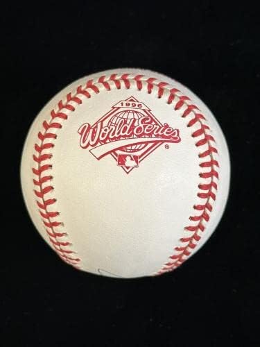 Officialи Петит Њујорк Јенкис ПОТПИША Официјален 1996 Светската Серија Бејзбол со Холограм-Автограм Бејзбол