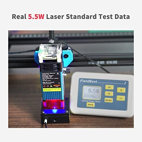 Huiop TTS Laser Graver, TTS Laser Graver 5.5W Компресирана точка за ласерско гравура машина 300x300mm со брза фокус на прецизно ниво на прецизност