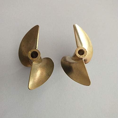 PerfectPlaza Propellers 1Pair Brass 4519 Лево и десно пропелер DIA 45mm P1.9 за 4мм или 4,76мм вратило RC брод