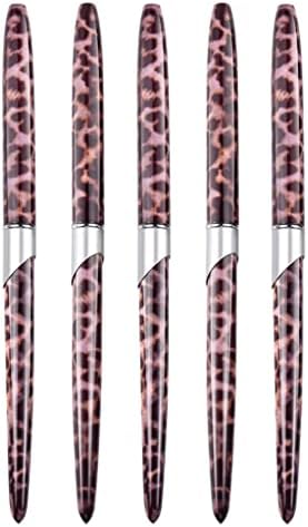 Lysldh Nail четка леопард метална рачка за издлабочување на резба за резба на пенкало гел алатки