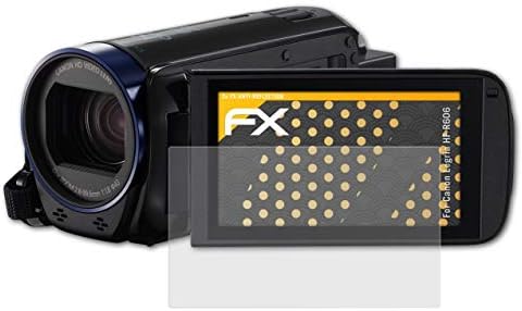 Заштитник на екранот Atfolix компатибилен со Canon Legria HF R606 Филм за заштита на екранот, анти-рефлективен и шок-апсорбирачки FX FX FAST