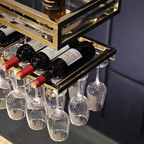 Стаклена рамка за вино наопаку шипка за метална чаша за вина, креативна висока кригла штанд Бум, повлечена J1120, PIBM, не'рѓосувачки