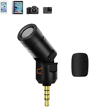 MICRONE COMCA CVM-VS07 MINI SHOTGUN MICROPHONE, 3,5 mm TRRS Cardioid кондензатор микрофон со одличен заштитеник, флексибилен микрофон за камера