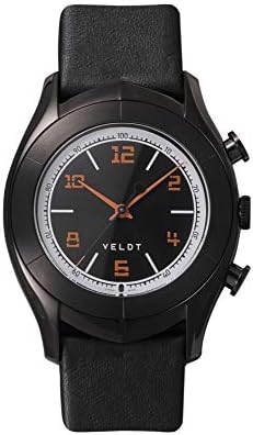 Veldt Luxsture Aarde Japan направи хибриден смарт часовник аналоген кварц не'рѓосувачки челик - црна кожа кожа Inc.