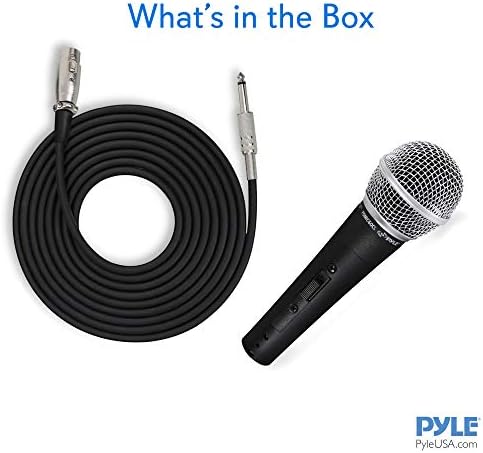 Plele Professional Dynamic Vocal Microphone - Динамичен кардиоиден кардиоиден кардиоиден кардиоиден рачен микрофон со прекинувач за вклучување/исклучување