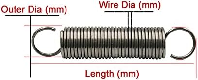 Домашно одржување Продолжување на пролетната жица Дијаметар на жица 4. 0mm Продолжение Пролет Надворешен дијаметар од 20мм должина 70мм-500мм