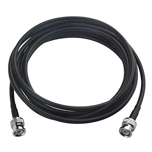 Ксингиенг BNC Машки до машки конектор кабел RG58 никел обложен кабел за коаксијална продолжение со ниска загуба 50 Ом за видео камера Антена систем