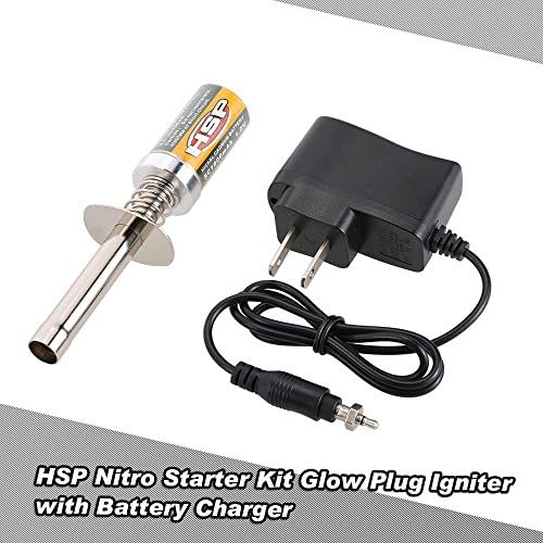 Goolsky HSP Nitro Starter KIT GLOW Plug Igniter со полнач за батерии за HSP Redcat Nitro Powered 1/8 1/10 RC автомобил