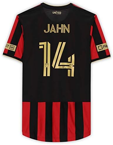 Адам Јан Атланта Јунајтед ФК автограмираше со натпревар со натпревар 14 Црн дрес од сезоната на МЛС 2020 година - Аутографски фудбалски