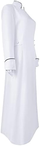 Нарбрг Лејди долги ракави свештеници Касок средновековна свештеничка облека, жени министер за Ноќта на вештерките, костум костуми наметка
