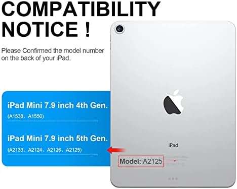 iPad mini 5/ mini 4 тастатура кутија - 360 ° ротирачки 180 флип- 7 бои позадини - безжичен паметен фолио автоматски сон/ буден тврд капак одговара iPad mini 5 2019/ ipad mini 4 2015, розово злат?