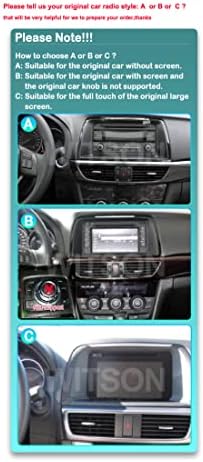 Autosion Android 12 Автомобил Плеер Седна Нави Радио Headunit Навигација Стерео За Mazda 6 Atenza 2013 2014 2015 Контрола На Воланот WiFi Carplay