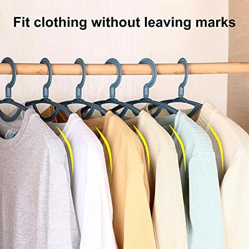 Zhyh 5 парчиња кои не се лизгаат задебелени пластични облеки за закачалки со кошули Панталони Облека широки лавици за рамо до домашни материјали