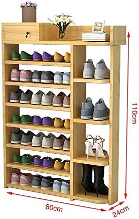 Решетката за чевли ihippo 5 нивоа мултифункционални решетки за чевли за домаќинства со решетката за складирање на решетки за чевли за заклучување