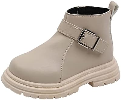 Модни детски модни чизми девојки англиски стил единечни чизми странични патенти за момчиња мода за кратки чевли за мали деца