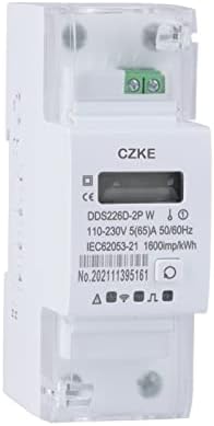 Makee DDS226D-2P WiFi единечна фаза 65A DIN Rail WiFi Smart Energy Meter Timer Timer Monitor Consumant Monitor KWH Meter Wattmeterz