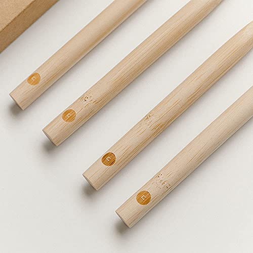 Гонги дрвена бамбус четка за заби - 20,000 висока четка за заби за заби - микро -нано Дополнителни меки влакна - 4 -пакет