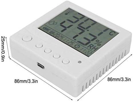 SawQF Дигитален хигрометар во затворен термометар, редок мерач на влажност на температурата во собата на екранот