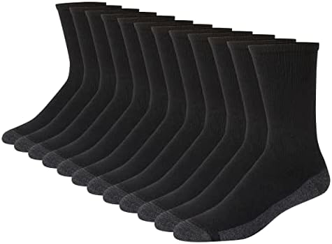Машки Амортизирани Чорапи На Екипажот ханес, Достапни во 6, 8 И 12 Пакувања