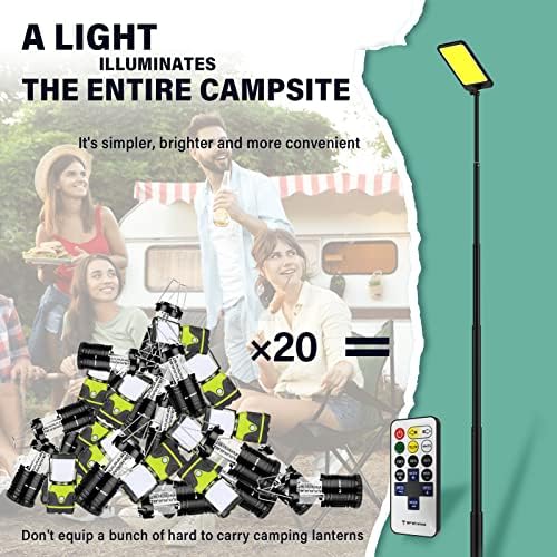 Светло за кампување конпекс, 10000 лумени супер светла опсег 50 ft * 50 ft Запознајте 4-6 осветлување на шатори, светло за