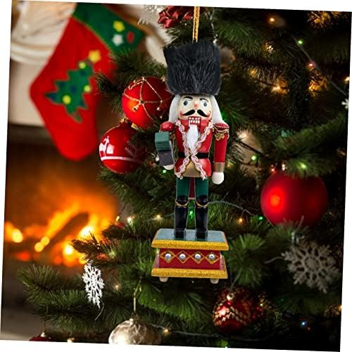 Војник на оревчеста на оревци Јуле Германски подарок туба украс Божиќна војник играчки орев крекери за декорација на оревчести фигурини сет Божиќ забава украс дрв