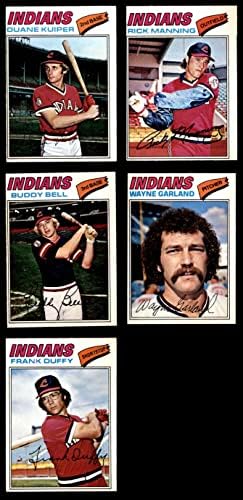 1977 година О-пи-чин Кливленд Индијци во близина на екипата се поставија во Кливленд Индијанци ВГ/екс+ Индијанци