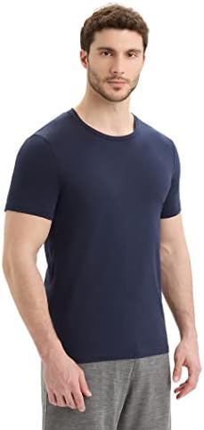 Памук за кратки ракави за мраз за мерино, маж, памук од основна обична кошула