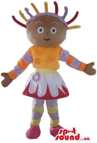 Spotsound Upsy Daisy Cartoon Chartic Maskot Mascot us костум фенси фустан