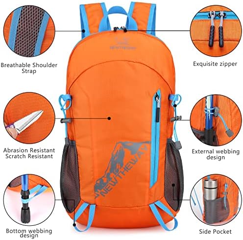 ESUP 20L лесен ранец за пешачење за пешачење со мал ранец за патувања со пакуван ранец за кампување за жени мажи за жени