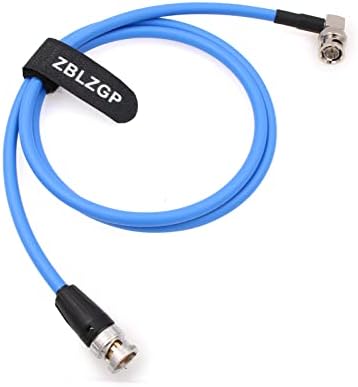 ZBLZGP 12G 75 OHM HD-SDI Видео коаксијален кабел BNC машки до десен агол BNC MALE FOR 4K SMALLHD ATOMOS MONINT ALEXA DSMC2 Видео