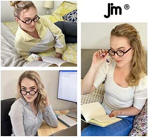 JM 5 пакувања околу очила за читање на пролетни шарки читатели мажи жени очила за читање