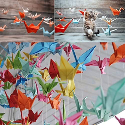 Комплети за Nuobesty Kits 50 листови Оригами хартија занаетчиски преклопни хартија бои квадратни ракотворби обоени хартија 15 см двострана уметност и занаетчиски проект ?