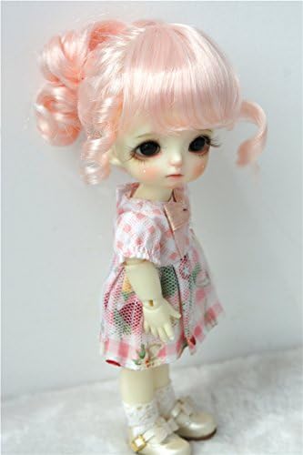 JD261 5-6INCH 13-15CM 1/8 WAVE PONY BJD DOLL PIGS SYNTHETIC MOHAIR DOLL HAIR