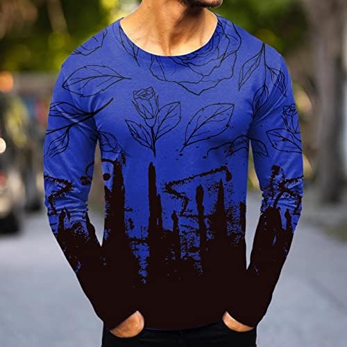 Xiloccer Mens Mase Casual Sports Abstract Digital Printing Tround Thirt Thilt Drong Top Tilt Mirts Хавајска кошула