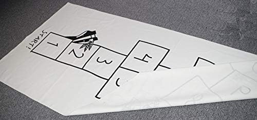 Детски килими SADOOY за игротека, крем класични графити килими расадник Антискид игра душек соба соба скокање решетка дигитална кат игра