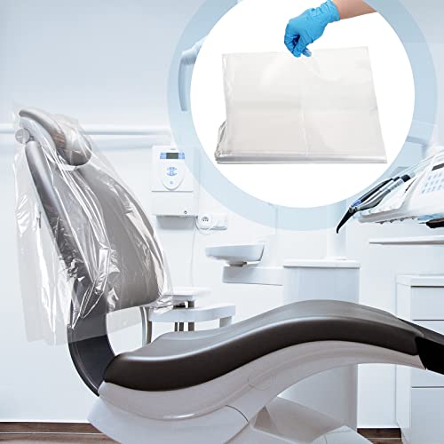 300 парчиња Стоматолошка половина стол покритие 24 x 27,5 инчи стоматолог стол покритие за еднократна употреба чиста столица опфаќа пластични столчиња за заштита на ра
