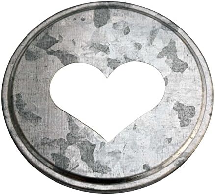 Исечок на срцето Галванизиран Метален Капак Вметнува За Тегли Мејсон