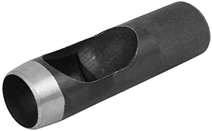 X-Ree Leather Craft Strap Remat Hollow Hole Punch Hand Hand Tool Black 23mm Dia (Cinturón de Cuero Craft Strap Doad Punch Herramienta