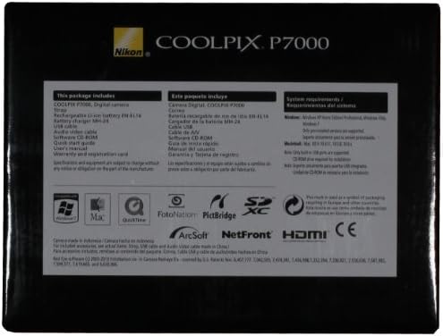 Nikon Coolpix P7000 10.1 MP дигитална камера со 7,1x широк Zoom-Nikkor ED LENS и 3-инчен LCD