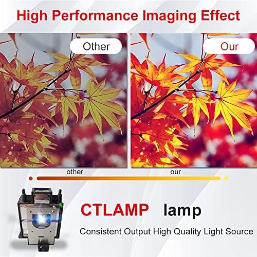 CTLAMP A+ Квалитет AN-D400LP Замена на ламбата за ламба со куќиште компатибилно со остар PG-D4010X PG-D45X3D PG-D3750W PG-D40W3D