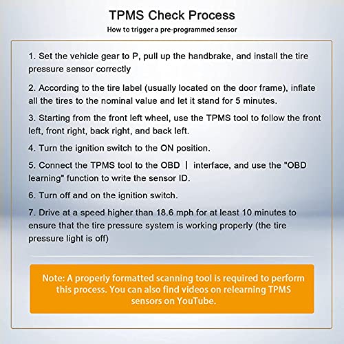 TPMS сензор 315MHz DE8T-1A180-AA 9L3Z-1A189-A 9L3T-1A180-AE Систем за мониторинг на притисок на гуми, компатибилен со Ford Escort Explorer