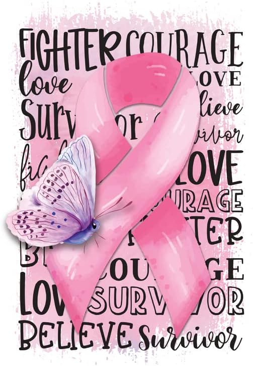 Розова Лента | Борец, Храброст, Преживеан. Месец На Свесност За Рак На Дојка / Одлична Идеја За Подарок|Налепница За Налепници|2 Пакувања| Налепници