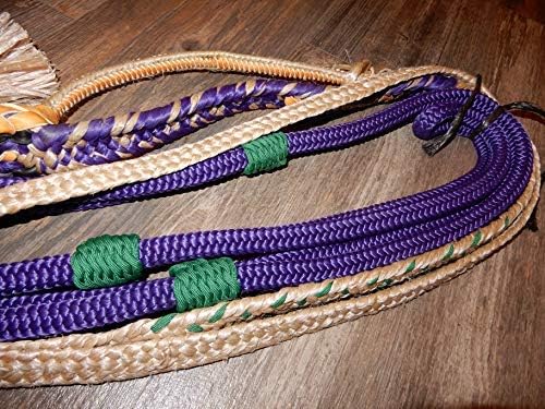Alligator Bull Rope Purple Nylon 9x7 LH 3/4 X 3/4 Bull Riding - Ept Bull Ropes 16 '