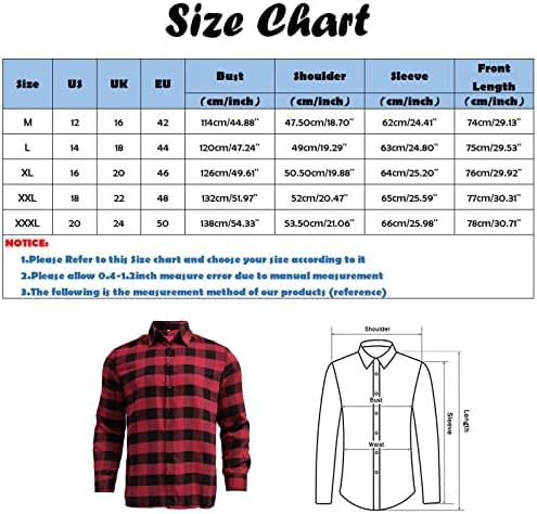 XXBR машки проверени кошули со копче надолу со долг ракав за свртување на јака гингам, обична кошула деловна формална карирана